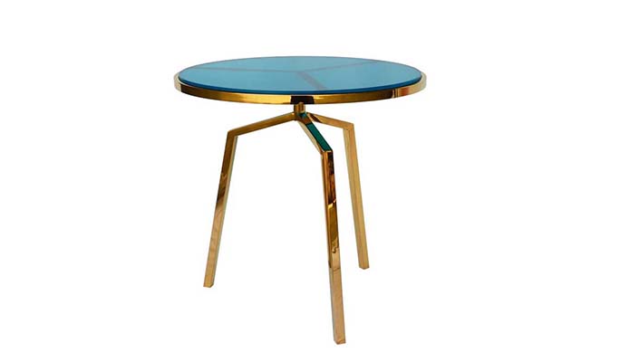 DELUXSH_Vista side table_blue and brass