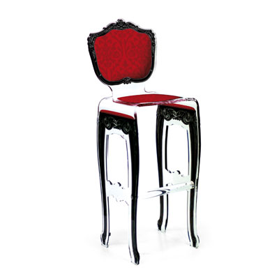 BAROQUE BARSTOOL- Red