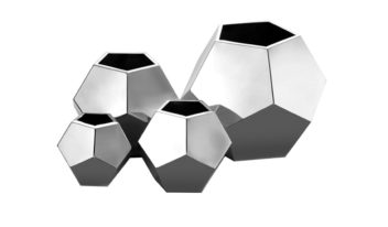 Geometric Vase Square- Silver (1)