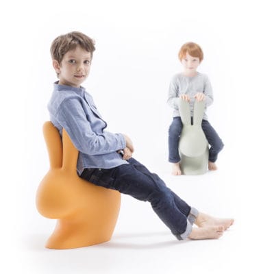mini rabbit chair orange