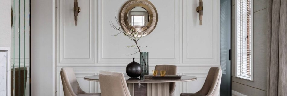 Castro Lighting Interiors Streamline Wall Light Golden Eye Mirror Living Room 1
